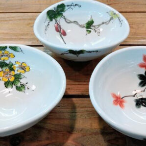 政右エ門窯　手描き　玉子鉢