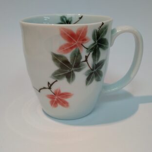 波佐見焼 政右エ門窯 手描きマグカップ「波マグカップ　大」