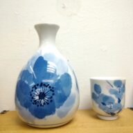 政右エ門窯 和紙染め 酒器